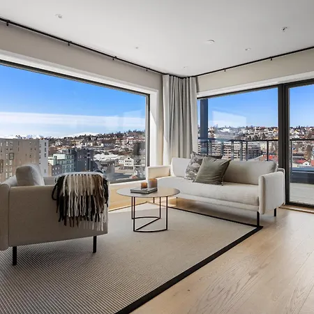 Premium Penthouse Sea & Mountain View Daire Tromsø