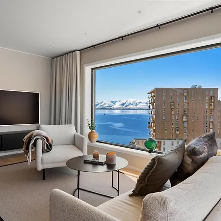Premium Penthouse Sea & Mountain View Daire Tromsø