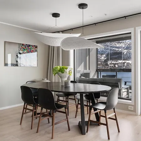 Premium Penthouse Sea & Mountain View Daire Tromsø
