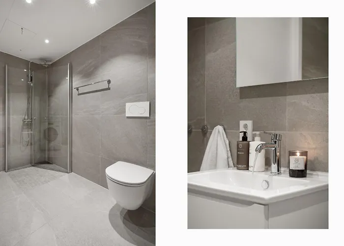 Apartament Premium Penthouse Sea & Mountain View In 2-bathrooms, Free Parking In Garage Tromsø